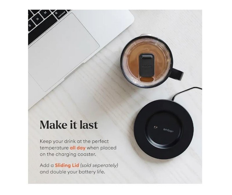 Ember Temperature Control Smart Mug 2 14oz Black App-Controlled CCM21C1417AM gallery