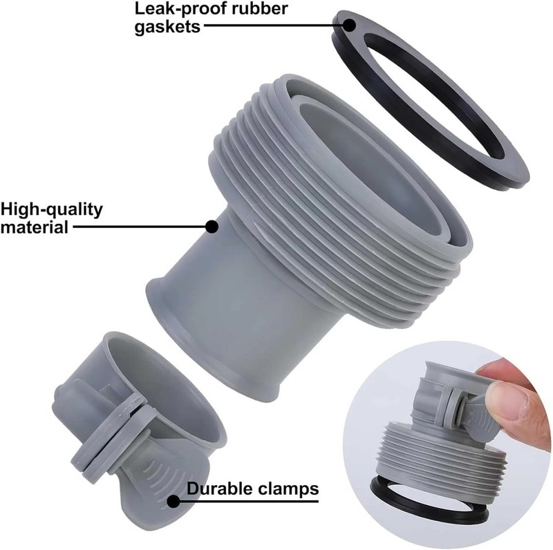 Pool Hose Adapter Type B Conversion for Above Ground Pools Pump - 1.25 Inch to 1 gallery