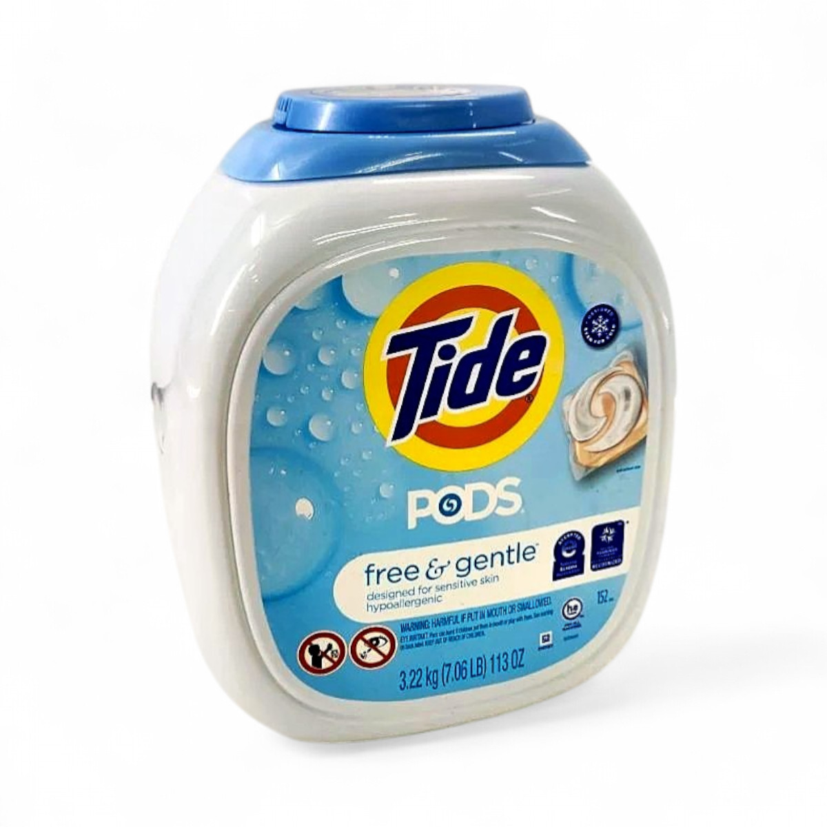Tide PODS Laundry Hypoallergenic Detergent Pacs, Free & Gentle - 152 Count gallery