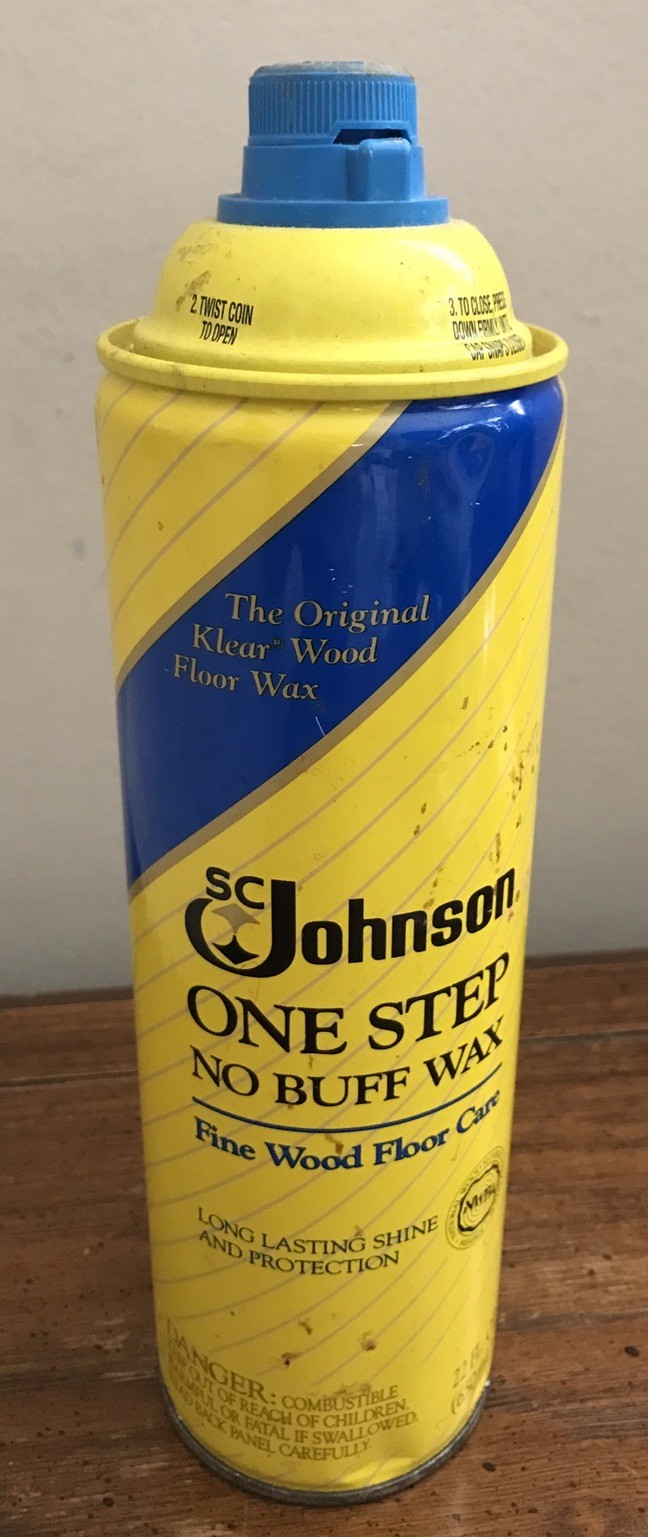 SC Johnson One Step No Buff Wax Fine Wood Floor Care 22oz Can ~90% Full gallery