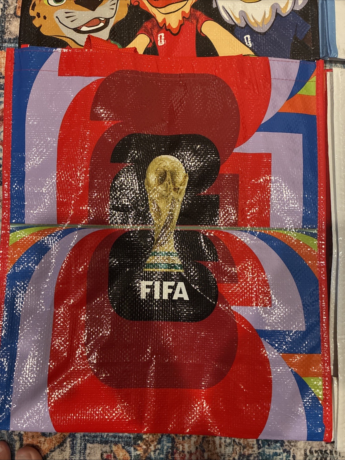 FIFA World Cup 2026 Reusable Shopping Tote Bag 4Pack gallery
