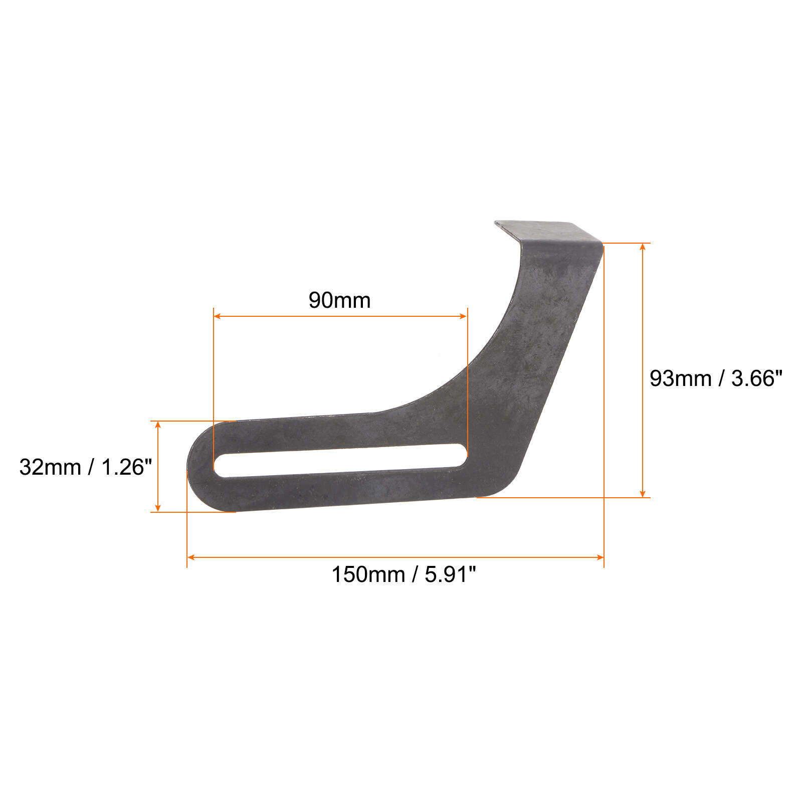 2pcs Bench Grinder Tool Rest 7.87" Carbon Steel Bracket Tool Part Set with Screw gallery