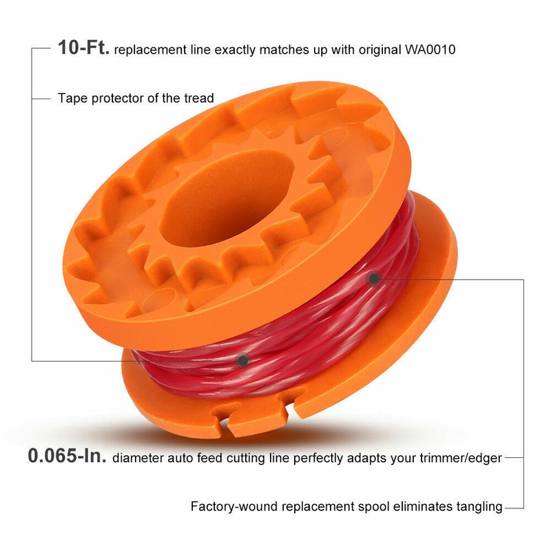 WORX WA0010 PREMIUM Replacement String Trimmer Spool Line Cap Cover WA6531 Worx gallery