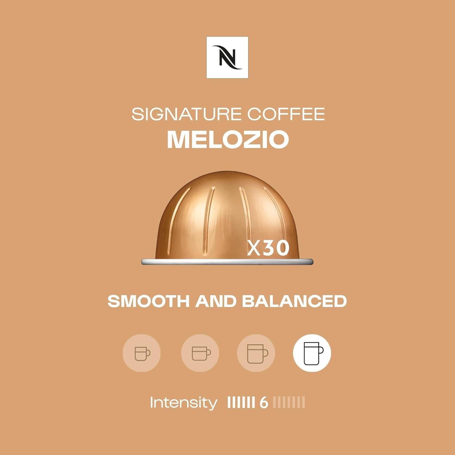 Nespresso Capsules Vertuo, Melozio, Medium Roast Coffee,30-Count Pods,Brews7.8oz gallery