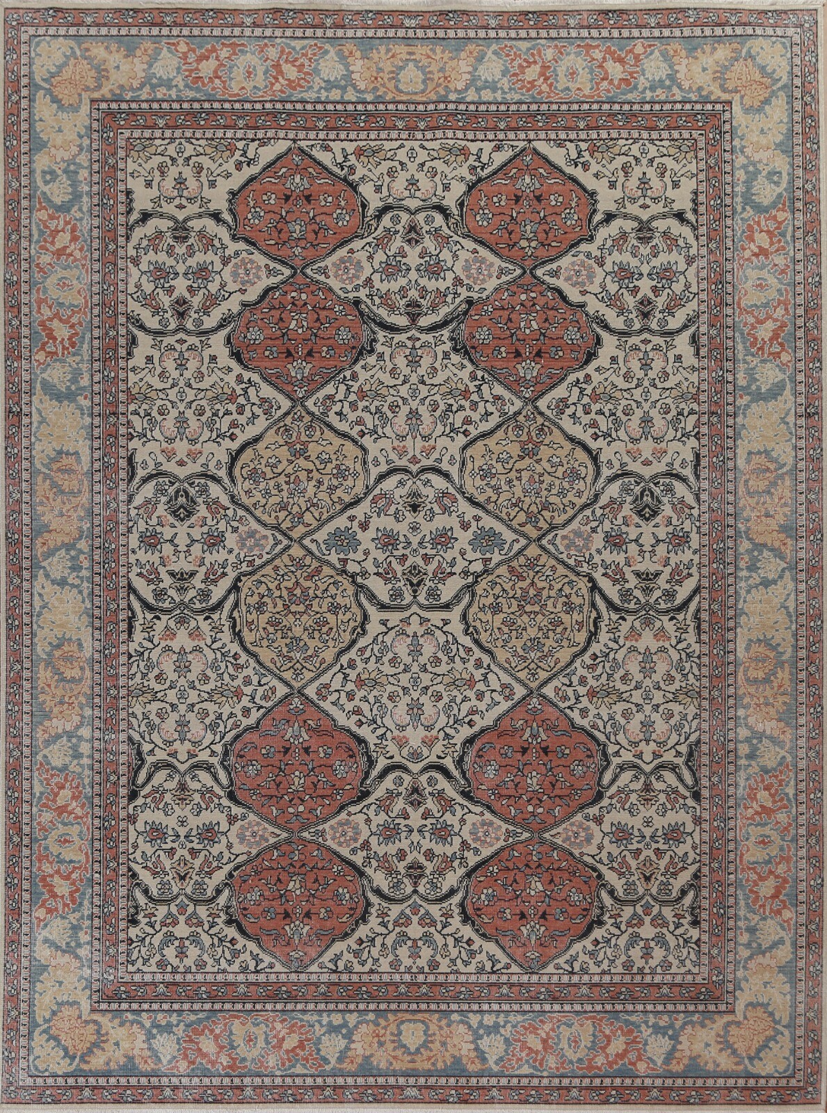 Geometric Bakhtiari Turkish Handmade 8x10 Area Rug Traditional Oriental Carpet gallery