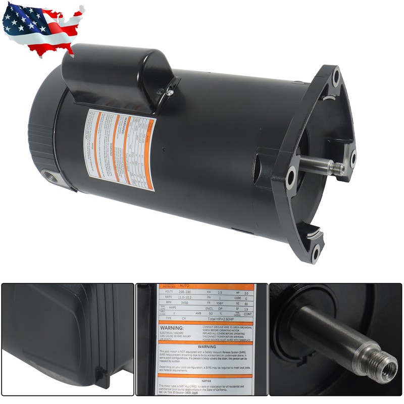 B2843 2 HP 56Y Frame Single Speed Replacement Pool Pump Motor For Century gallery