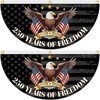 2PCS 250 Anniversary USA Merchandise - 250th Anniversary Bunting Flag, Eagle Des gallery