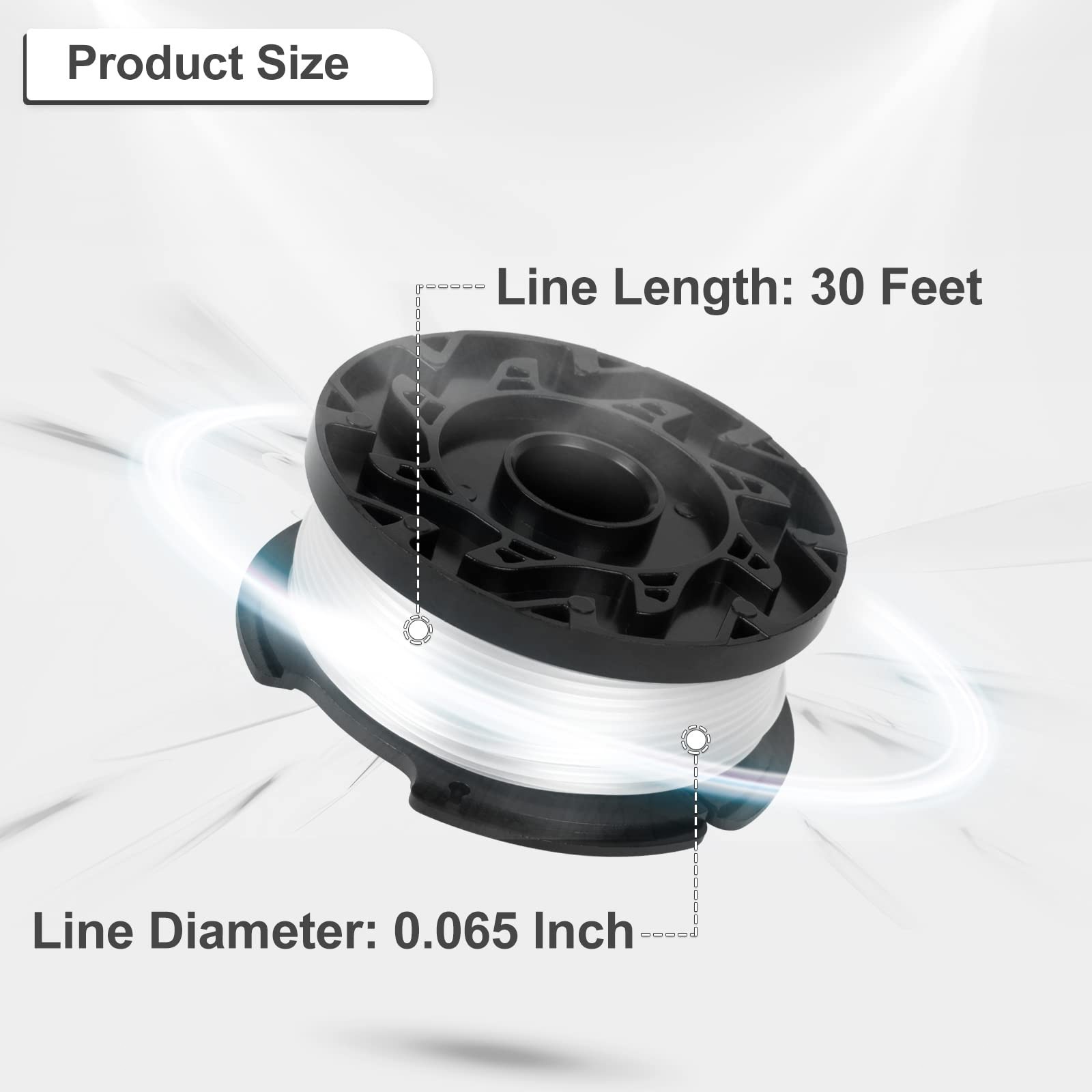 AF-100 String Trimmer Line 30FT 0.065" for Weed Wacker Replacement Spool 3-Pack gallery