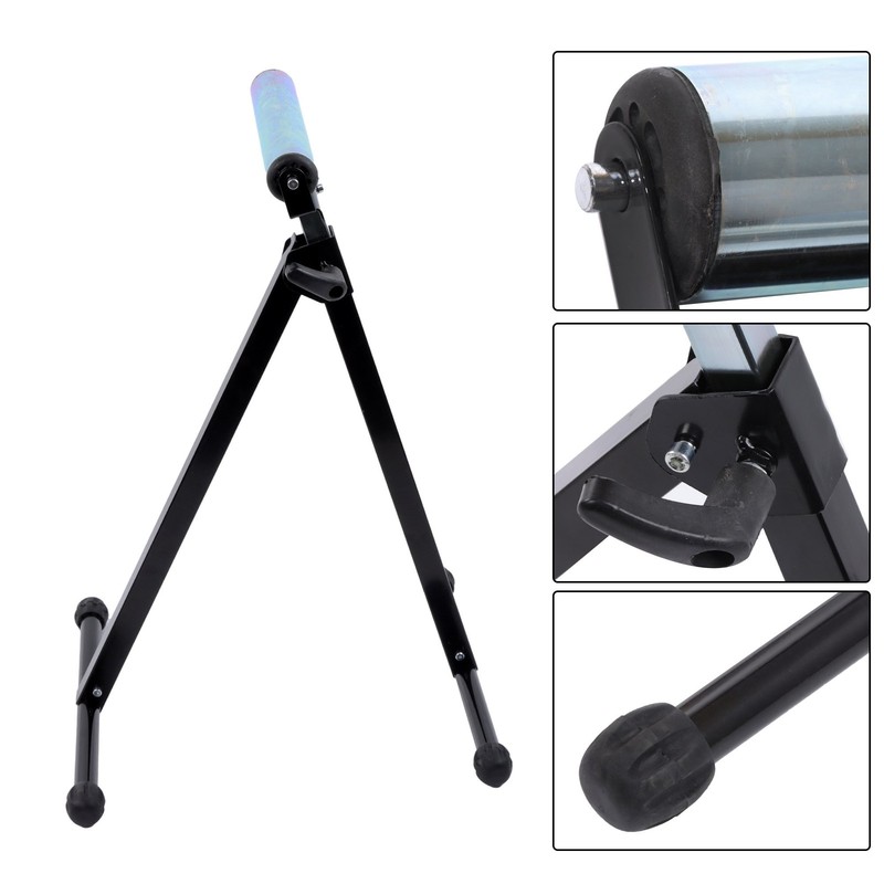 2PCS Roller Support Stand 132 Lbs Load Capacity, 26-3/4" to 42-1/5" Black gallery