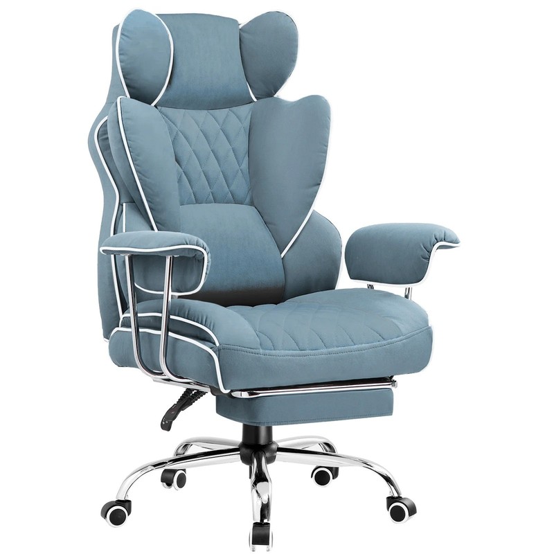 Big and Tall Ergonomic Computer Office Desk Chair with Footrest Lumbar support gallery