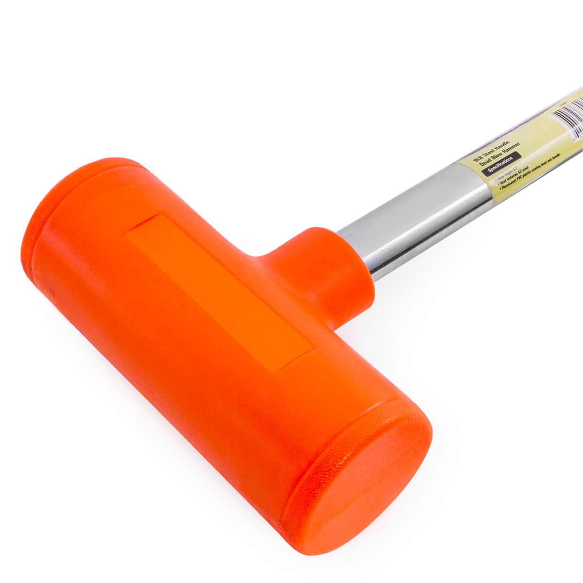 9LB Dead Blow Hammer | None Spark Shock Absorbing Action Non-Slip Neon Orange gallery