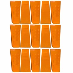 15 Pack 5.5″ Tree Felling Wedge Logging Bucking Falling ABS Plastic (Orange)