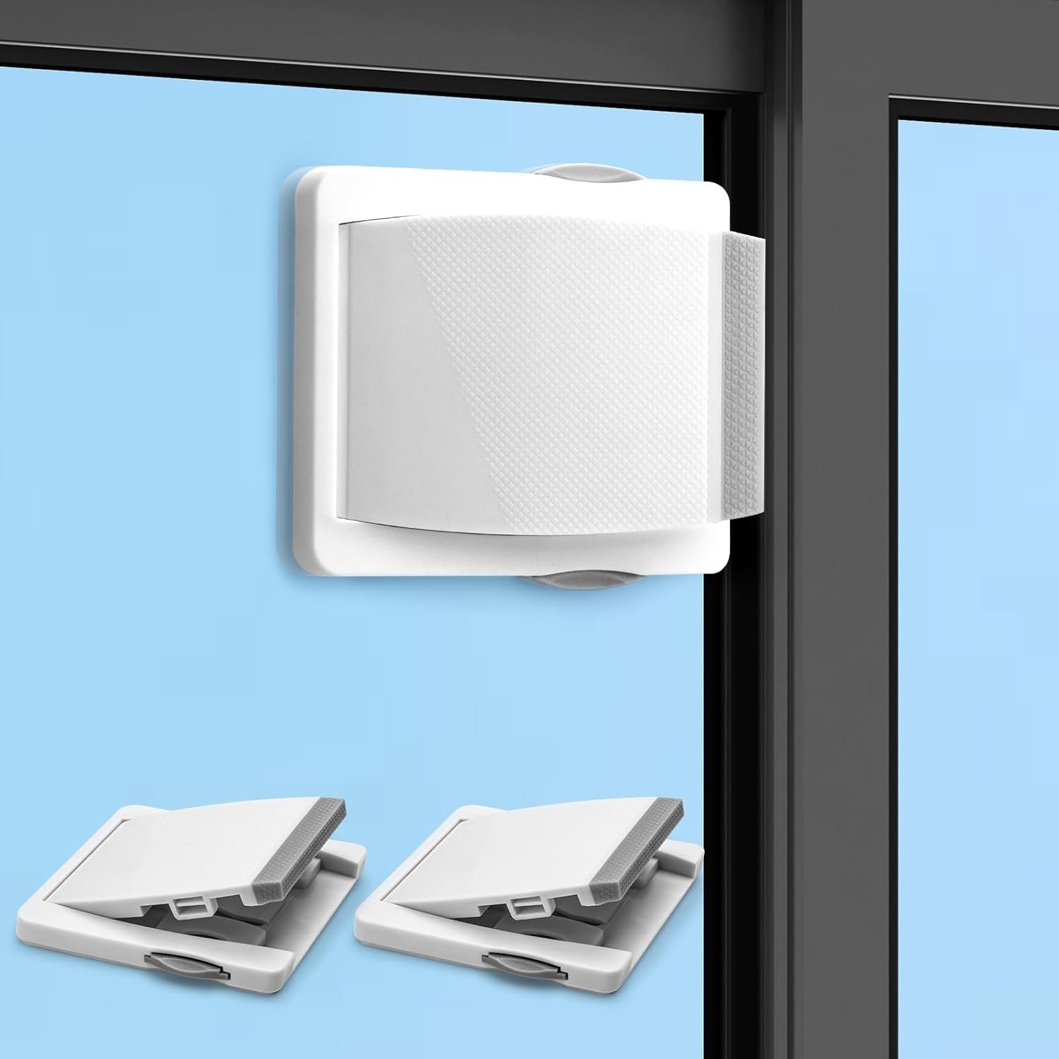 Sliding Door Lock, 2PCS Upgraded Sliding Door Child Lock for Sliding Glass Doors gallery
