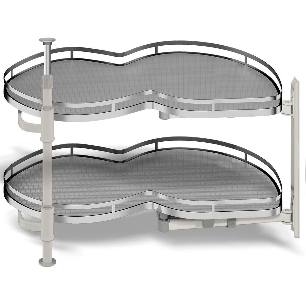 Blind Corner Cabinet Pull Out Organizer Soft Close Right Pull 2 Tier Tray 36"