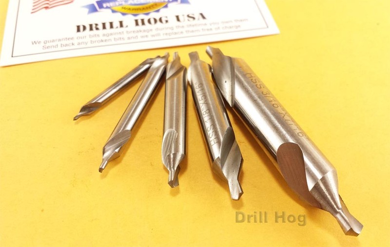 Center Drill Countersink Pilot Bit Lathe 5 Pc Set Lifetime Warranty Drill Hog® gallery