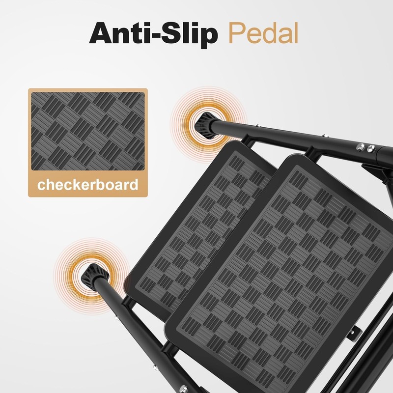 2 Step Ladder, Step Stool for Adults,2 Step Ladder Folding Step Stool with Wi... gallery