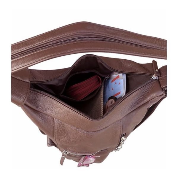 Roma Leathers Snap Buckle Lockable Convertible Backpack 3