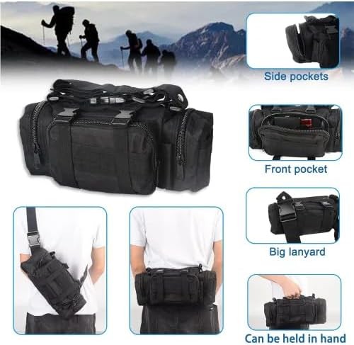 Tactical Seat Back Organizer Storage Bag 5 Detachable Pouches Long Shoulder gallery