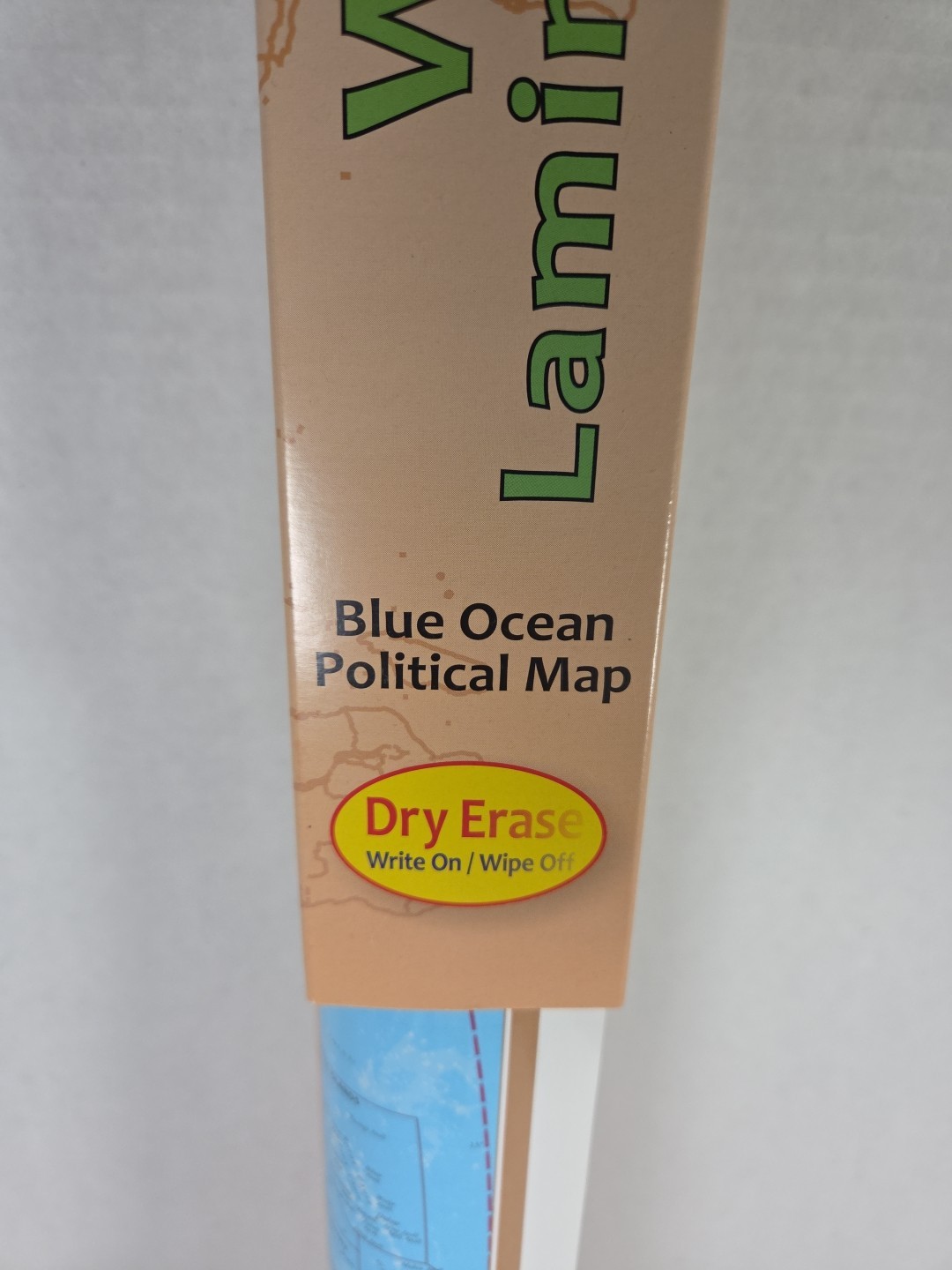 Laminated Blue Ocean Political World Map | Dry Erase | 36" X 24" | Waypoint gallery