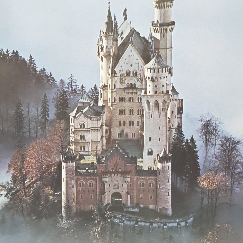 Neuschwanstein Castle Framed Print Germany Moody Landscape Cottage Wall Art gallery