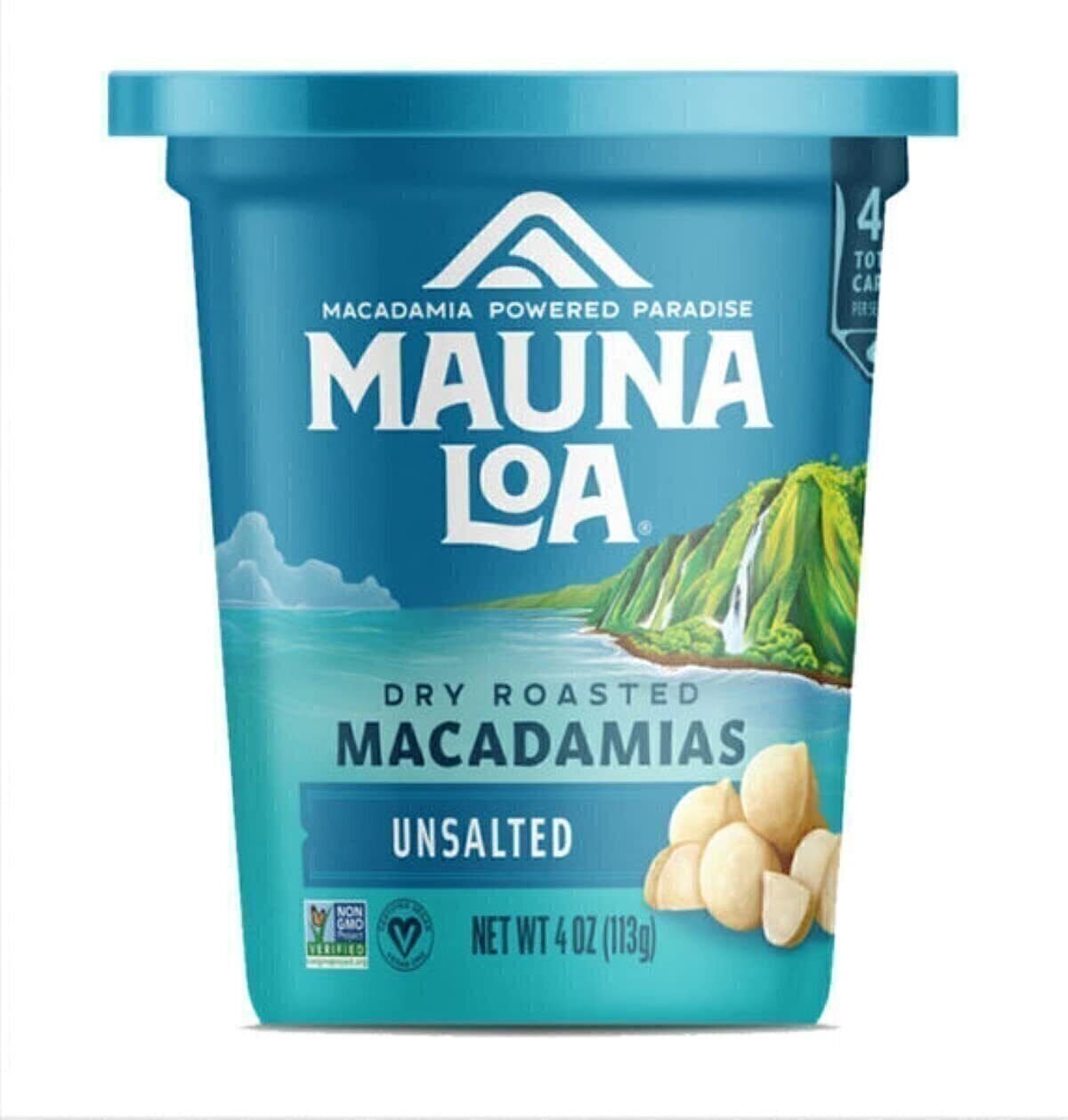 Mauna Loa Premium Hawaiian Roasted Macadamia Nuts, Natural Unsalted Flavor, 4 Oz gallery
