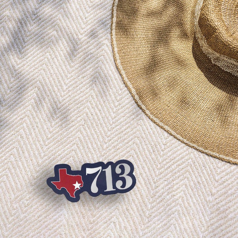 713 Houston Area Code Sticker - Cool Texas Decals gallery