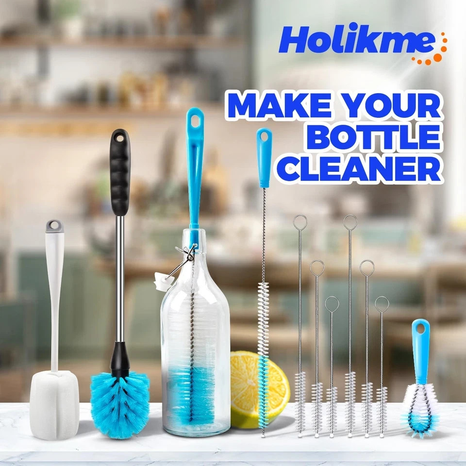 9PCS Bottle Brush Pipe Cleaning Kit Bong Brushes Water Bubbler Hose Tips Cleaner gallery