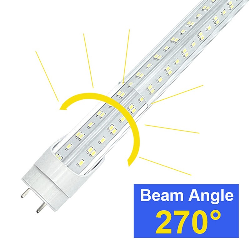 25 Pack T8 4' Led Replacement Fluorescent Tubes, 72W 7200Lm 85-277V 6500K 4Foot gallery