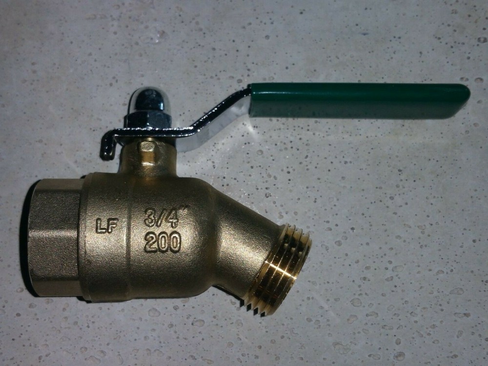 3/4 Inch Female Threaded Full Port Ball Valve Lever Handle Hose Bibb Spigot New