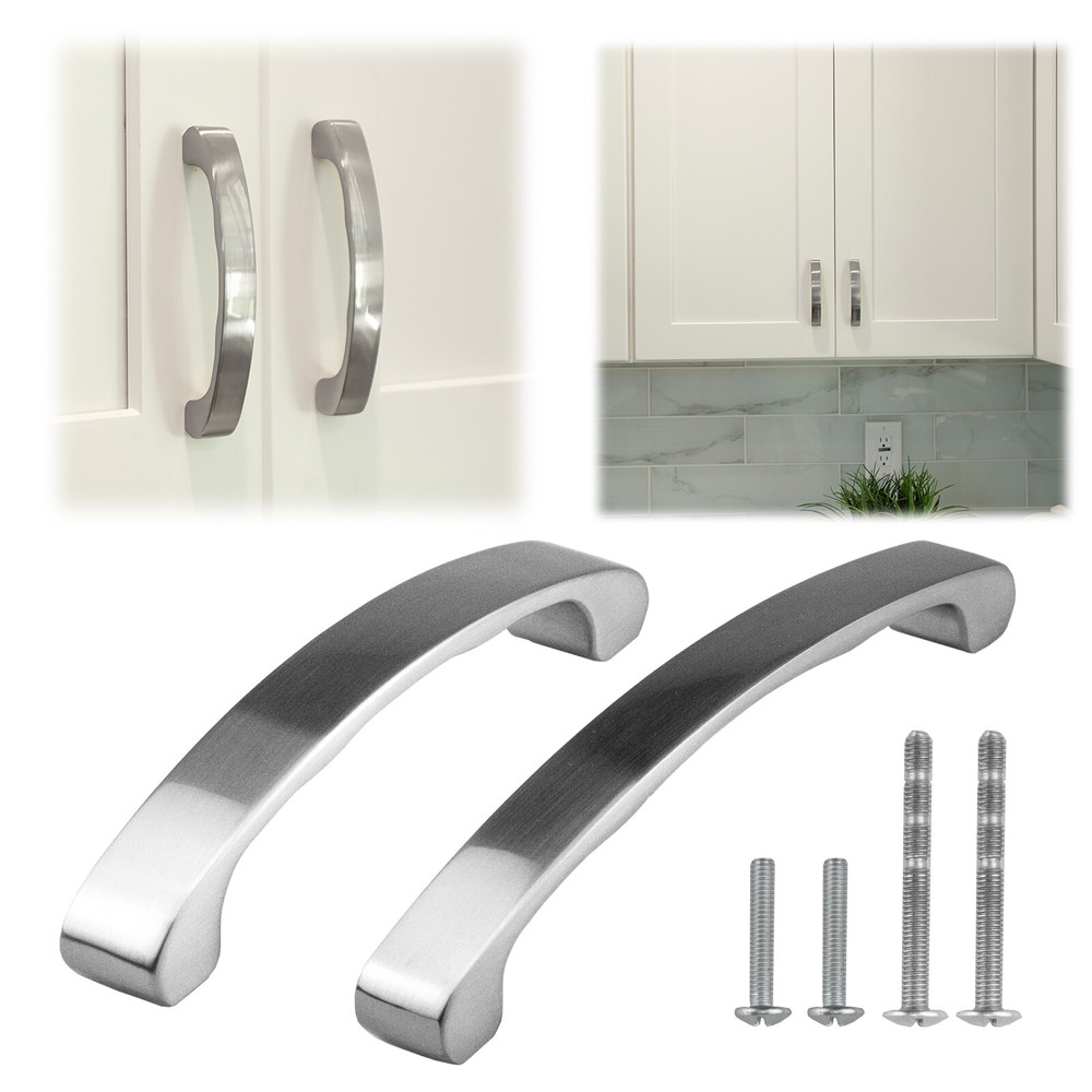 4-6 inch Brushed Nickel Cabinet Pulls Drawer Handle Kitchen Hardware Vanity