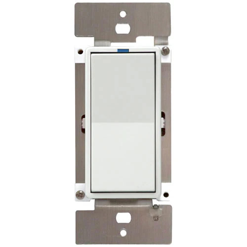 PCS PulseWorx UPB LED/CFL Dimmer Wall Switch, 600W, White (WS1DL-6-W) gallery