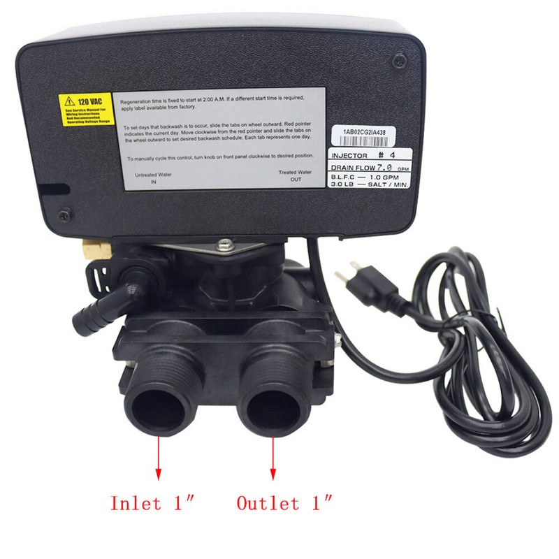110v Clock Control Valve 1" Inlet & Outlet Water Softening System control valve gallery