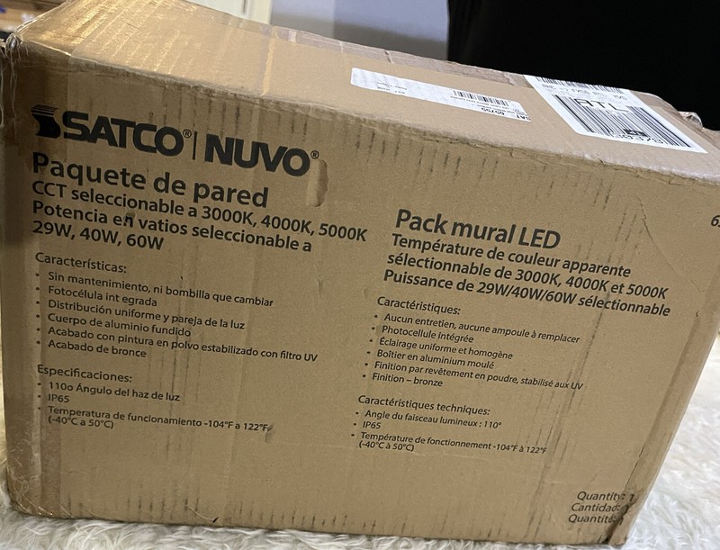 Nuvo Lighting LED Wall Pack, Wage Select from 29, 40, 60W, 120-347 Volt - 65-757 gallery