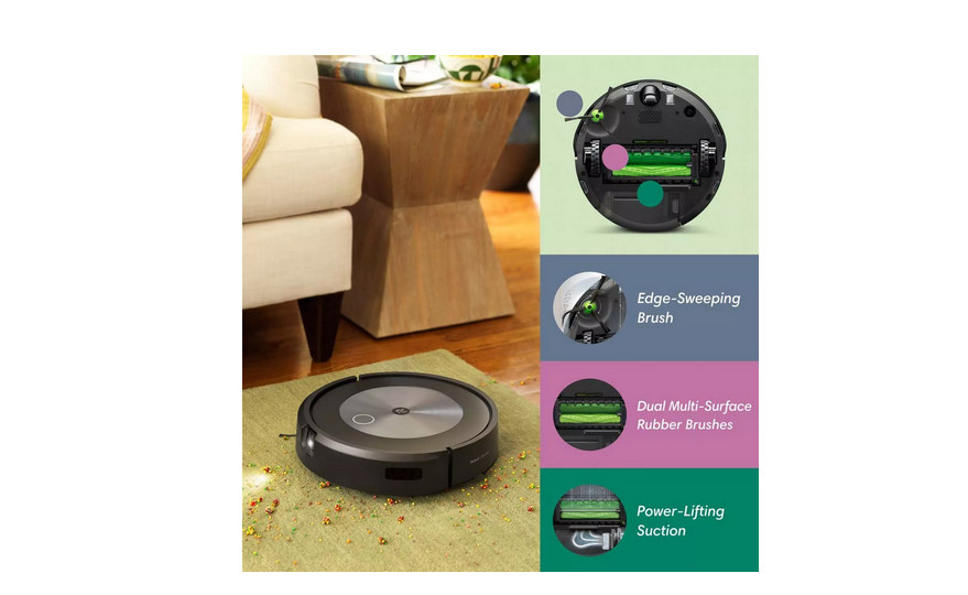 iRobot Roomba Combo j7+ Robotic Vacuum Cleaner - Graphite (C755020) gallery