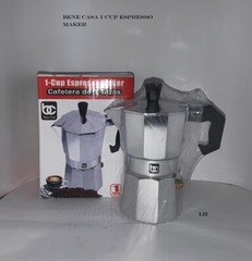 Bene Casa 1 Cup Espresso Maker- Cafetera de 1 Taza
