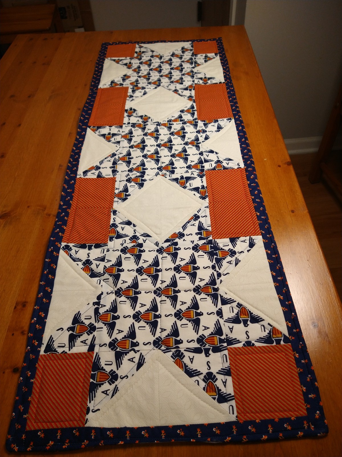 USA 250th, Eagles Handmade Quilted Table Runner, 41 x 14 inches Free Shipping gallery