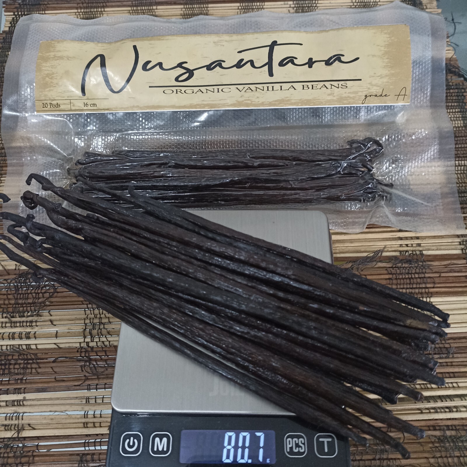 Vanilla beans premium Grade A Planifolia Gourmet 20 pods,16-18cm up gallery
