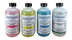 Biopharm Buffer Calibration Solution (4) each 8oz bottles pH 4, 7, 10, and ES