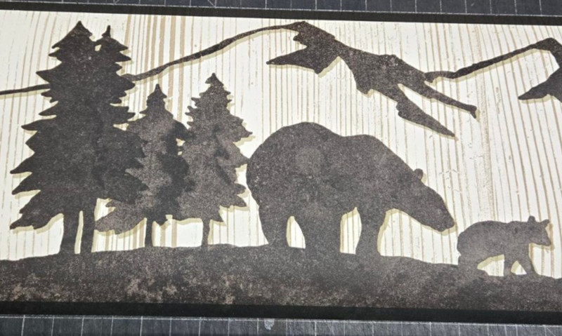 Mountain Forest Wallpaper Border Bears Woods WT1136B Trees gallery
