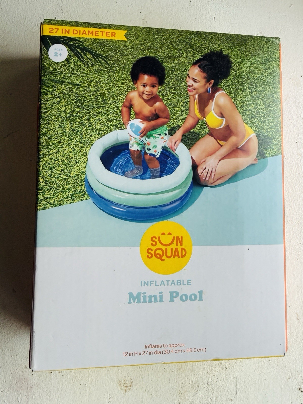 NIB Sun Squad Inflatable Mini/Baby Pool gallery