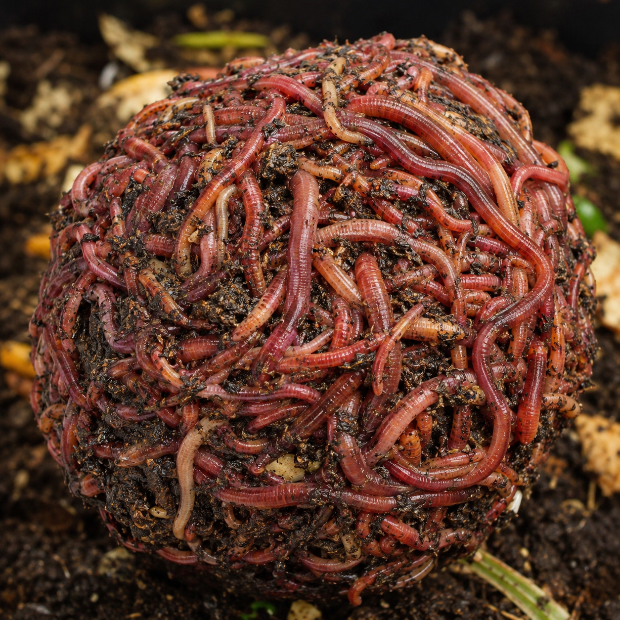 Bait-Red Wiggler/European NC Composting Worm mix - Worm Bin Starter .5 Lb+ gallery