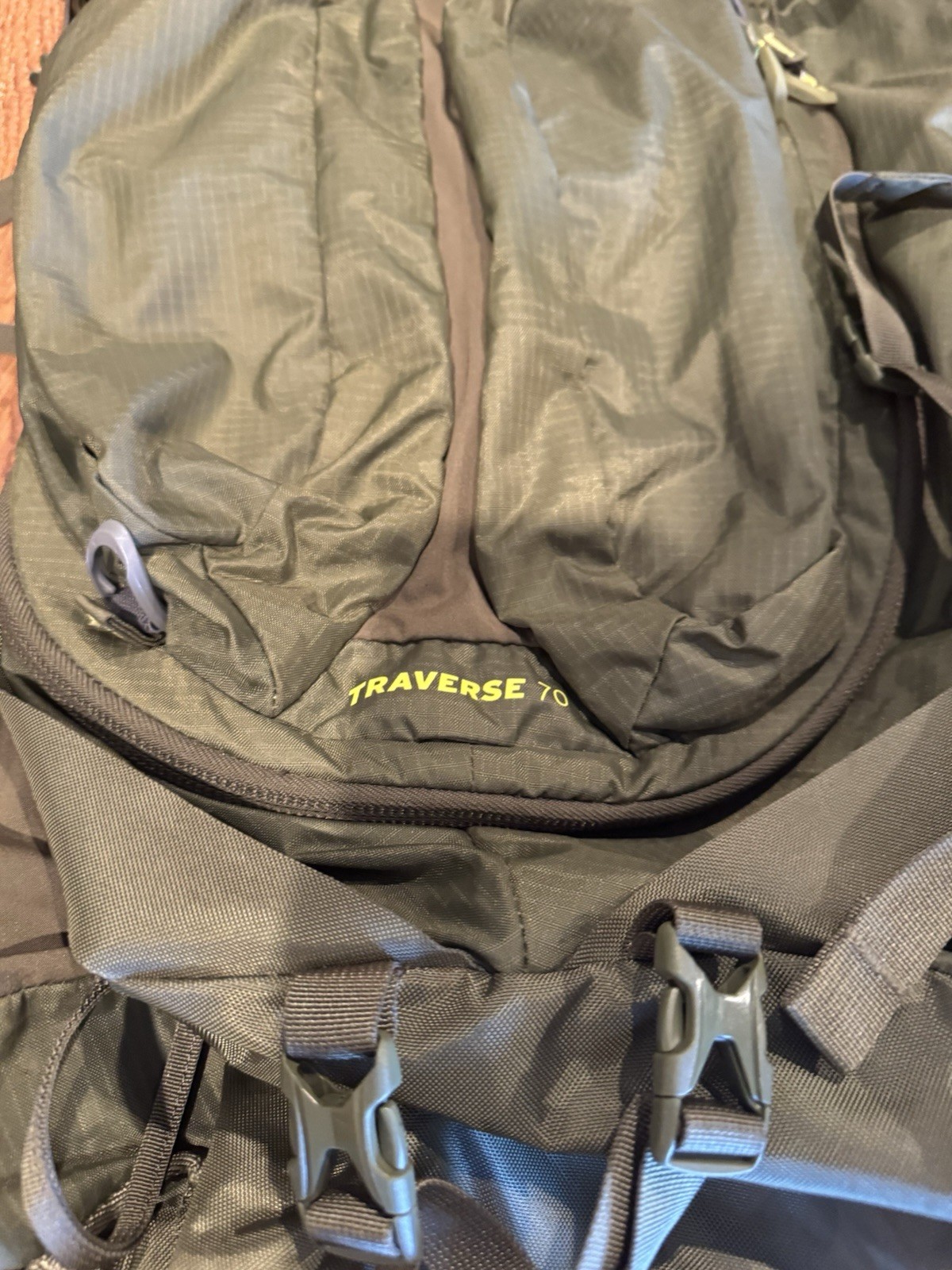 Traverse 70 Pack Mens Green Hiking Backpack 2