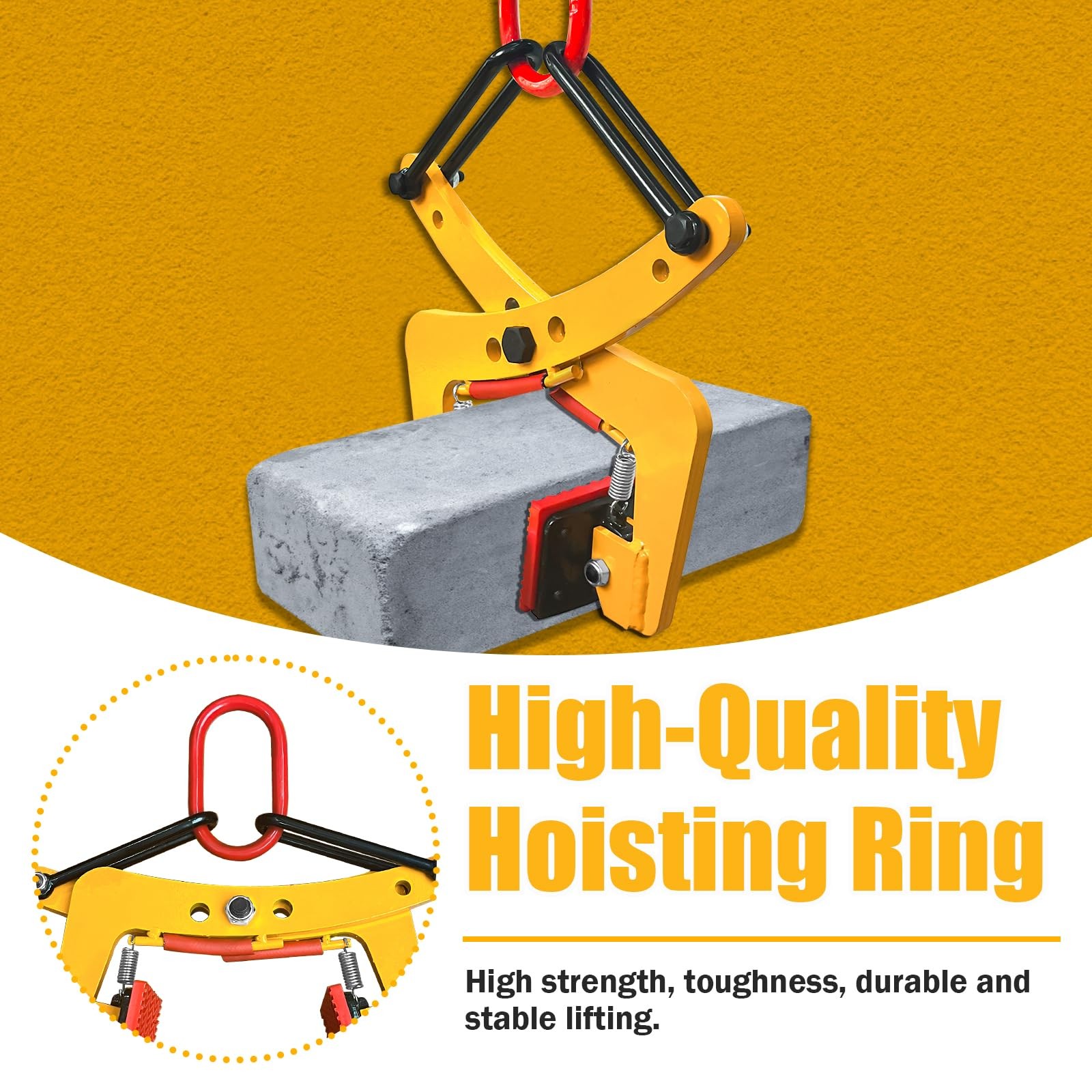 SENKEYFE Granite Lifting Clamp 6", 350kg Stone Lifting Clamps 40mm-180mm gallery