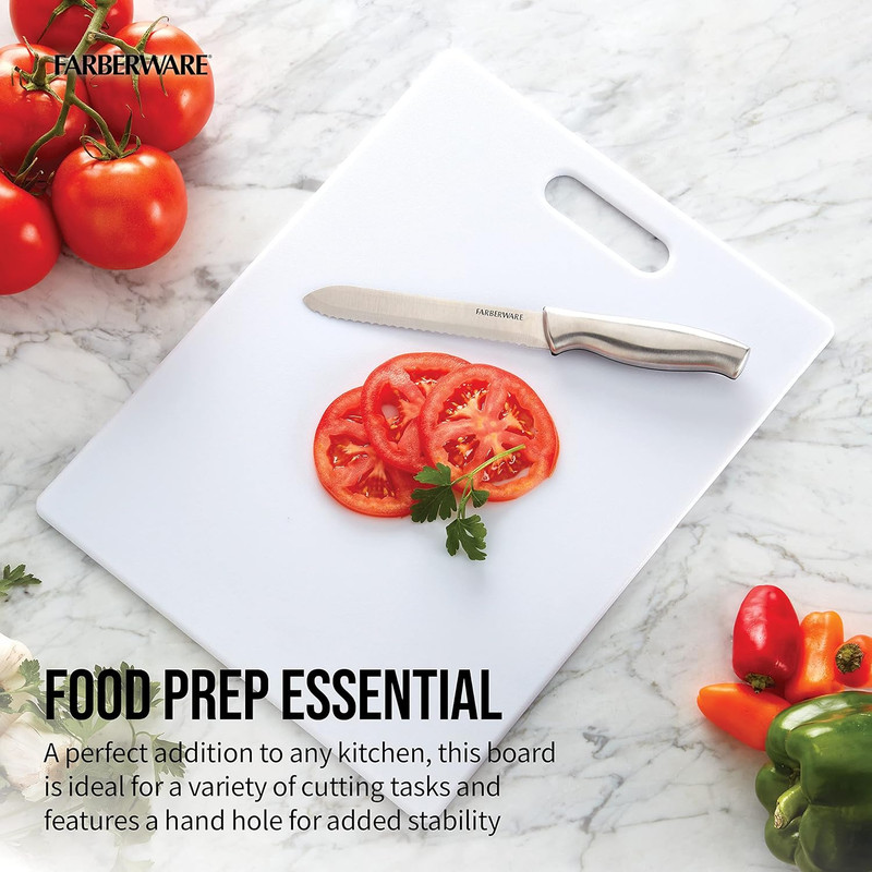 Plastic Cutting Board Non Absorbent White 14"L x 11"W x 0.5"Th gallery