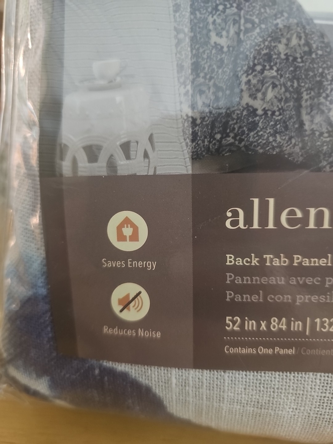 Allen + Roth Room Darkening Single Curtain Panel 52” X 84” Back Tab Panel. {17}. gallery