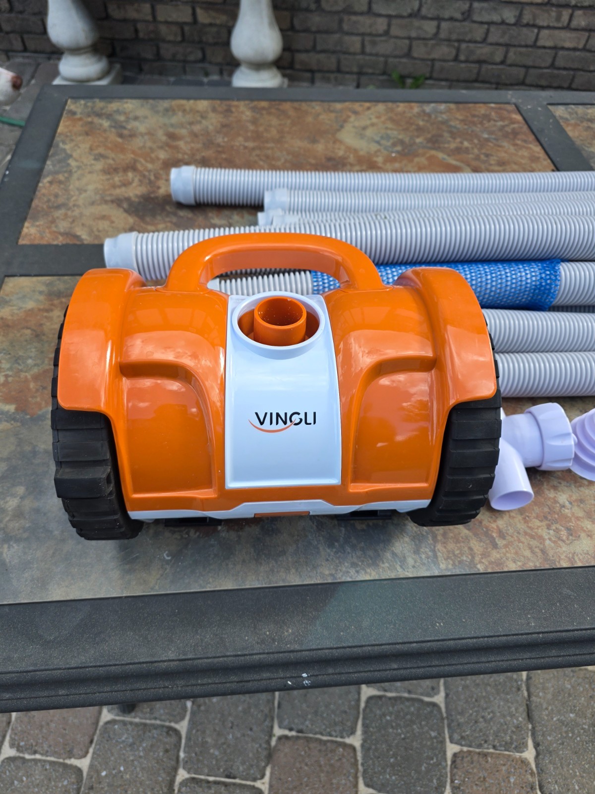 (2025 Upgrade) VINGLI Pool Vacuum Cleaner, Suction Side Wall-Climbing Sweeper gallery