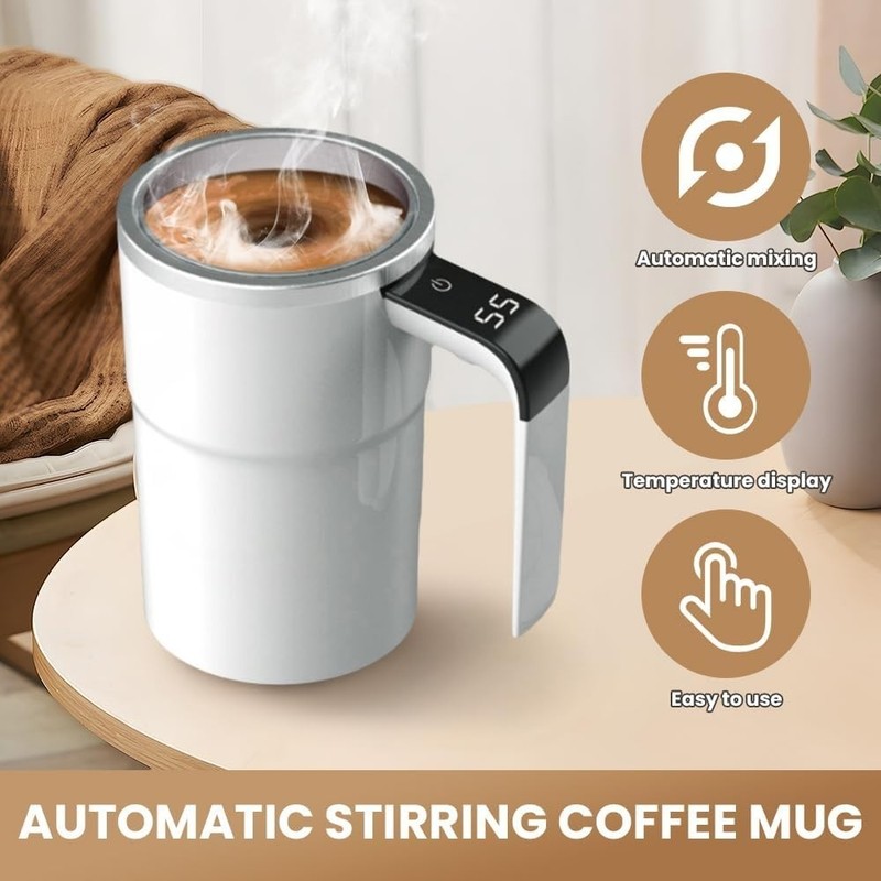 Automatic Magnetic Electric Self Stirring Mug Cup Mixing Coffee Milk Tea Beer gallery