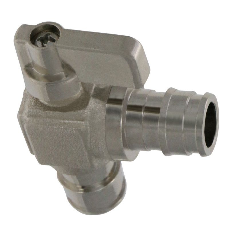 1 Pc XFITTING Pex A Expansion Angle Stop Valve, 1/2" x 1/2", F1960, Brass gallery