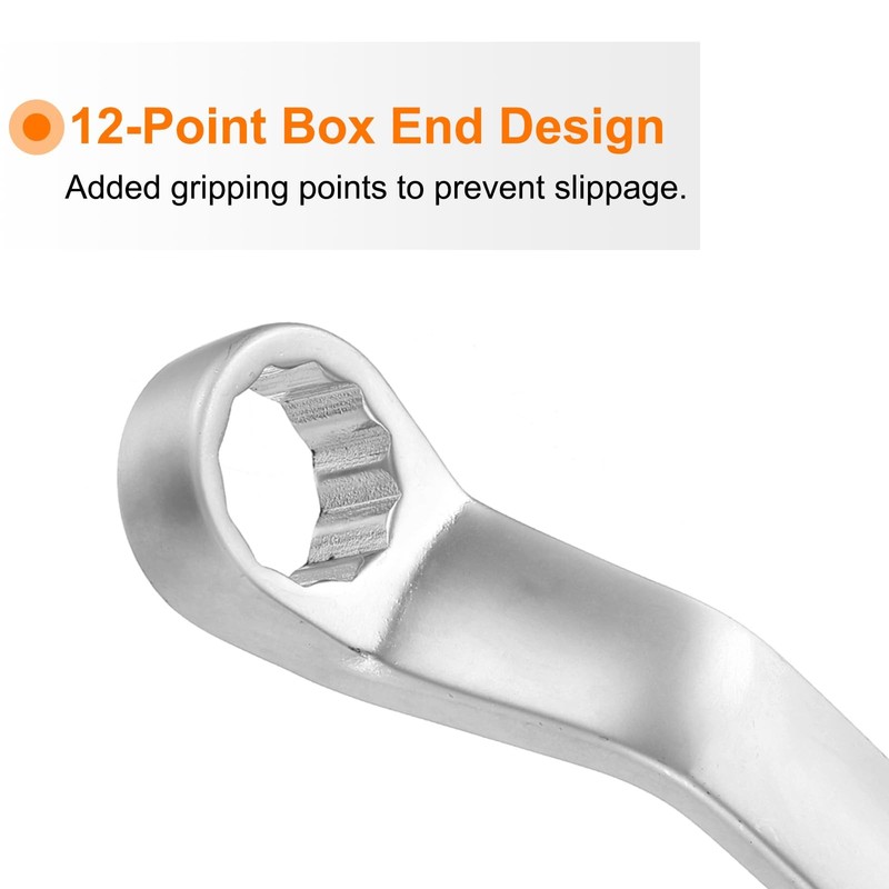 Offset Extra Long Box End Wrench 10 x 12 mm Metric 12 Point 75 Degree Offset ... gallery