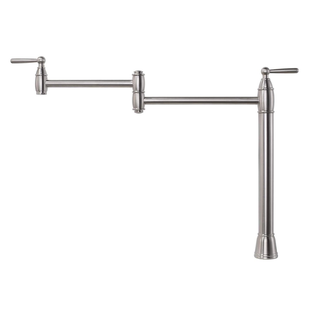 Deck Mounted Pot Filler with Double Handle